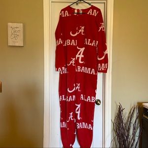 University of Alabama footed pajamas